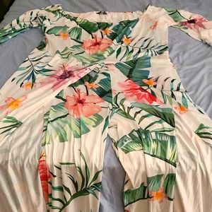 Plus Size Women's Split Jumpsuit